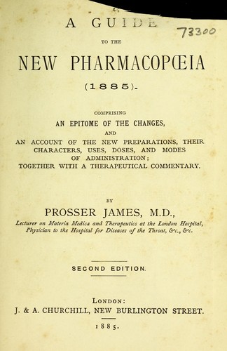 Guide to the new pharmacopoeia (1885)