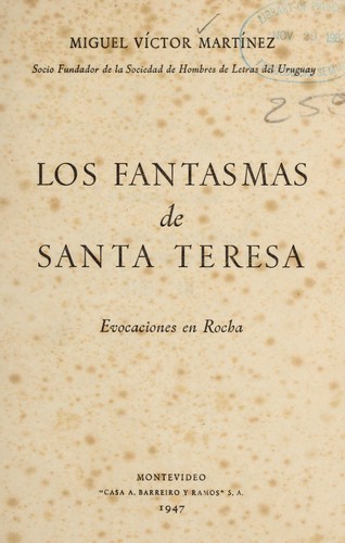 Los fantasmas de Santa Teresa