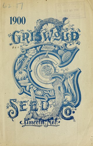 Griswold's catalogue of vegetable, flower and field seeds