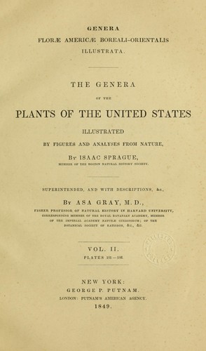 Genera floræ Americæ Boreali-orientalis illustrata
