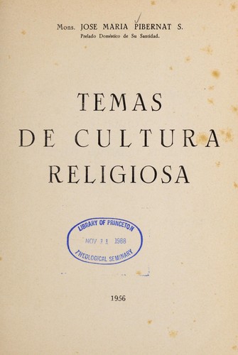 Temas de cultura religiosa