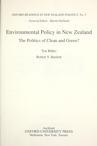 Environmental policy in New Zealand