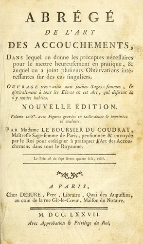 Abbrégé de l'art des accouchemens