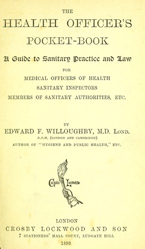 The health officer's pocket-book