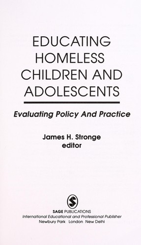 Educating homeless children and adolescents : evaluating policy and practice
