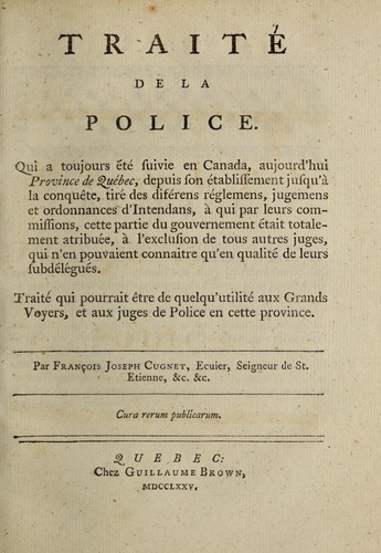 Traité de la police