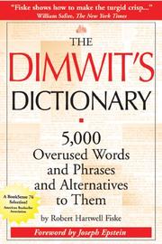 The dimwit's dictionary
