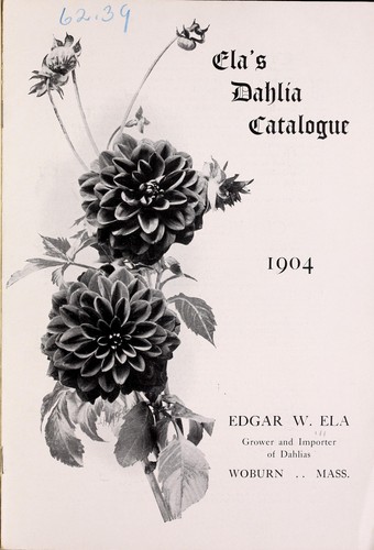 Ela's dahlia catalogue