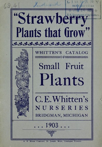 Whitten's catalogue of small fruit plants, 1903