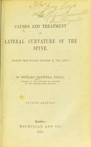 The causes and treatment of lateral curvature of the spine