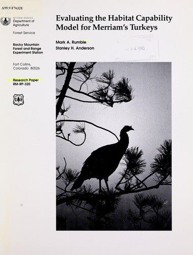 Evaluating the habitat capability model for Merriam's turkeys
