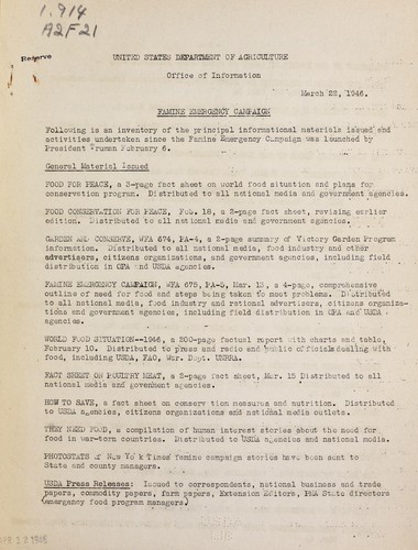 Famine emergency campaign