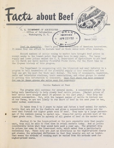 Facts about beef