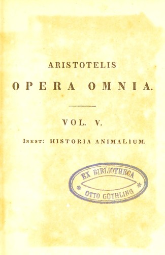 Aristotelis opera omnia