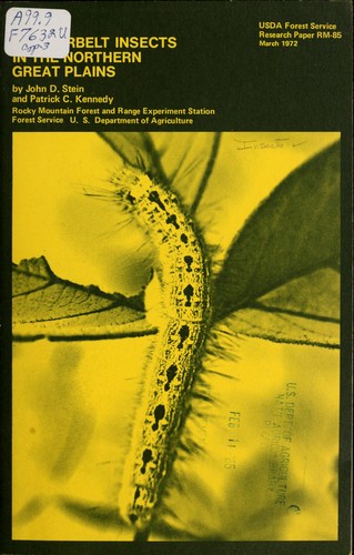 Key to shelterbelt insects in the Northern Great Plains