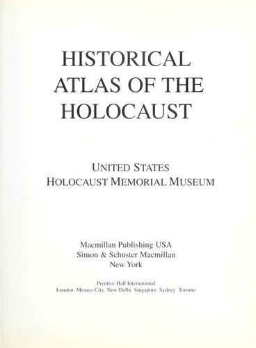 Historical atlas of the Holocaust