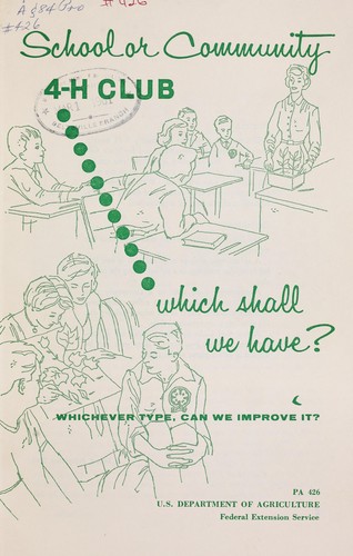 School or community 4-H club