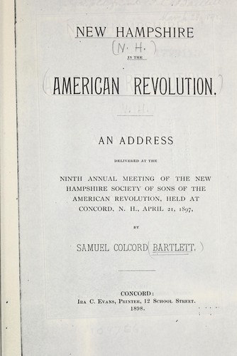 New Hampshire in the American Revolution