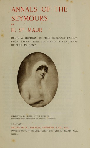 Annals of the Seymours