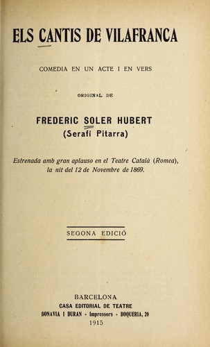 Els cantis de Vilafranca