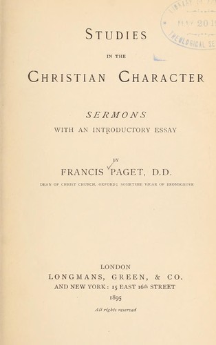 Studies in the Christian character