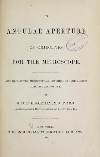 On angular aperture of objectives for the microscope