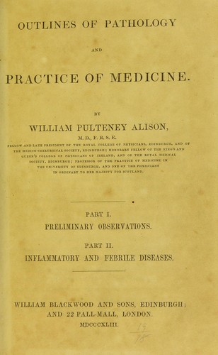 Outlines of pathology and practice of medicine