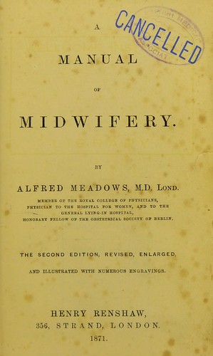 A manual of midwifery