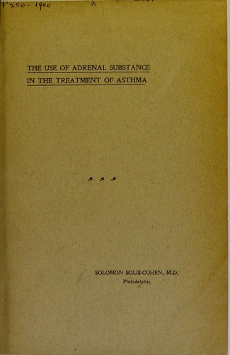 The use of adrenal substance in the treatment of asthma