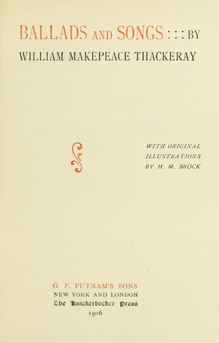 Ballads and songs