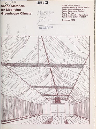 Shade materials for modifying greenhouse climate