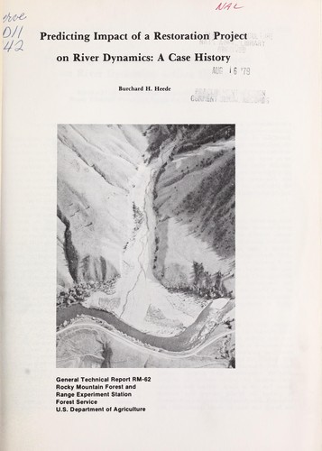 Predicting impact of a restoration project on river dynamics: a case history
