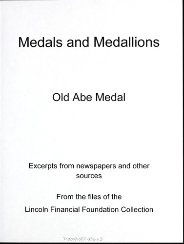 Medals and medallions