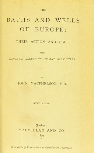 The baths and wells of Europe