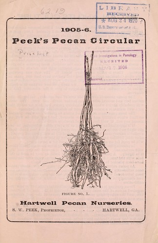 1905-6 Peek's pecan circular