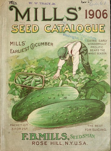 Mills' 1906 seed catalogue