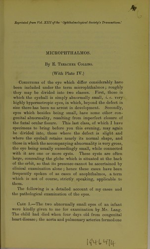 Microphthalmos