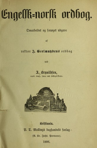 Engelsk-norsk ordbog