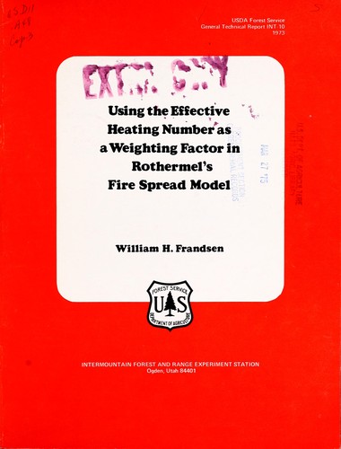 Using the effective heating number as a weighting factor in Rothermel's fire spread model