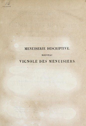 Menuiserie descriptive