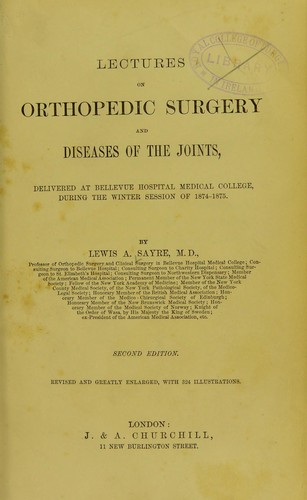 Lectures on orthopedic surgery