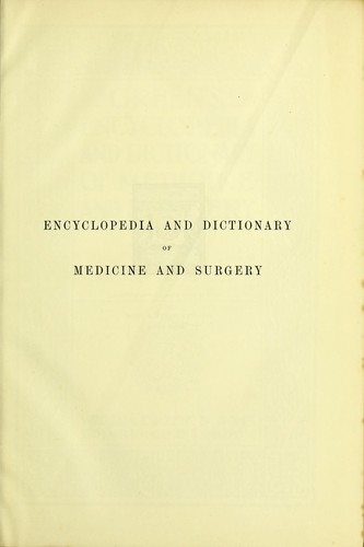Green's Encyclopedia and dictionary of medicine and surgery