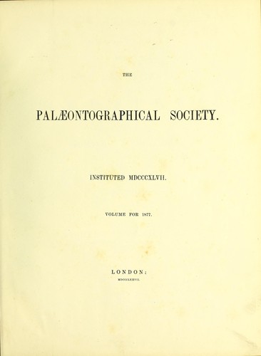 A monograph on the British fossil reptilia of the Mesozoic formations