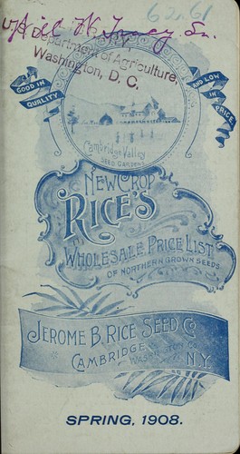 New crop Rice's wholesale price list of northern grown seeds