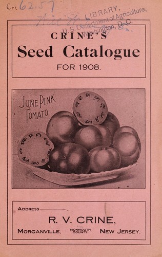 Crine's seed catalogue for 1908