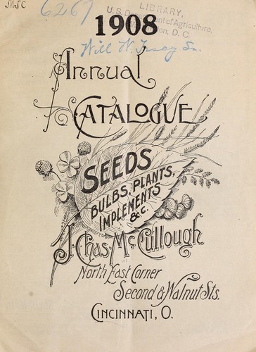 1908 annual catalogue