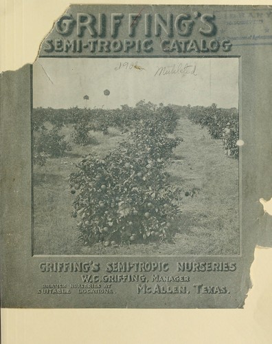 Griffing's semi-tropic catalog
