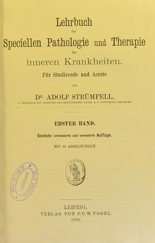 Lehrbuch der speciellen Pathologie und Therapie der inneren Krankheiten : f©ơr Studirende und Aerzte