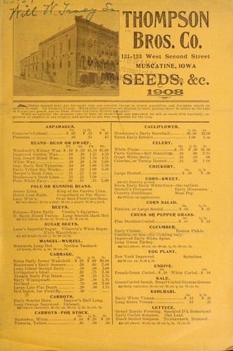 Thompson Bros. Co. seeds, &c
