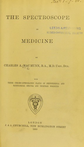 The spectroscope in medicine
